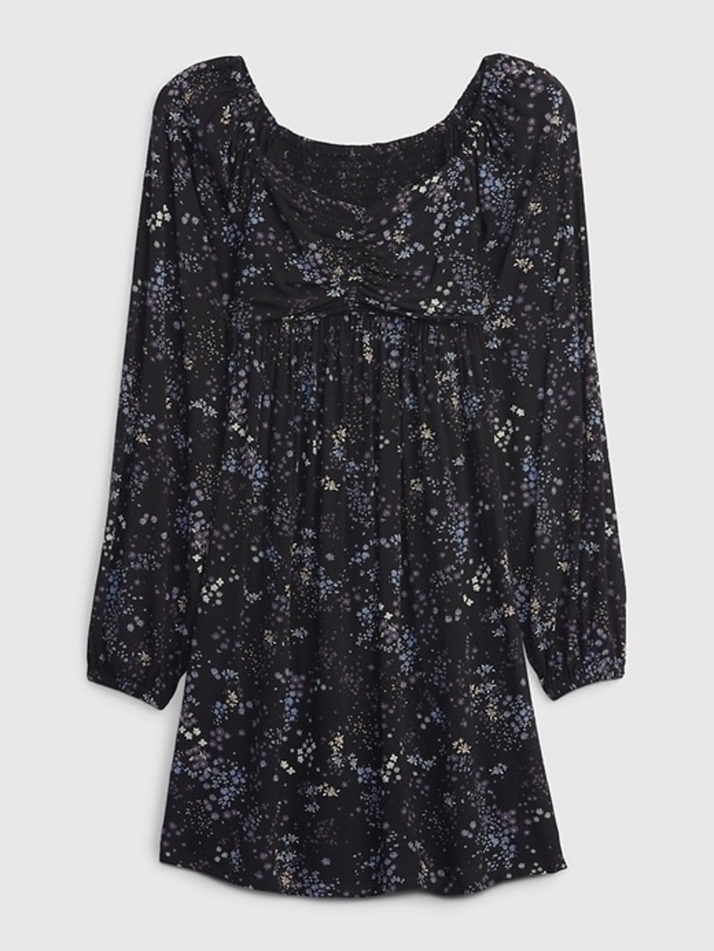 GAP Kids Floral Long-Sleeve Print Dress